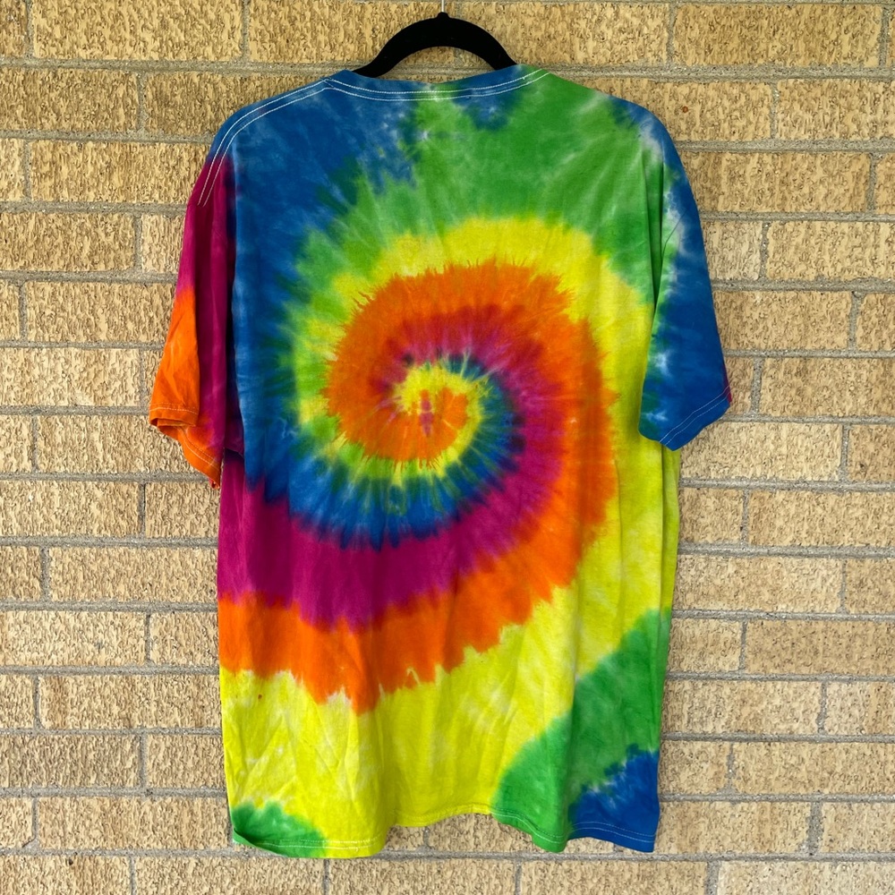 Protect Trans Youth Rainbow Tie-Dye Short Sleeve Tee by Transfigure Print Co - Picture 5 of 6